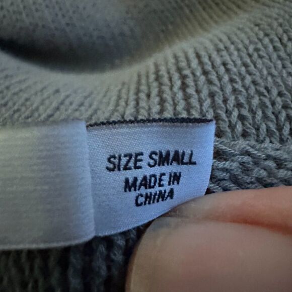 T Alexander Wang Grey 100% Cotton Knit Hooded Crewneck Sweater Size Small - Picture 6 of 6